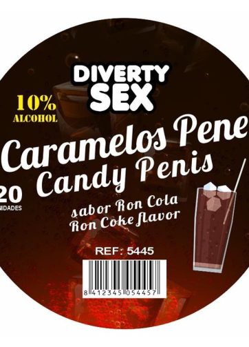 20 Penis-shaped candies Ron Cola Flavor