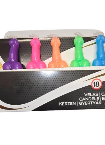 5 penis-shaped candles Set
