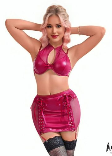 Aurora Top and Skirt Vegan Leather