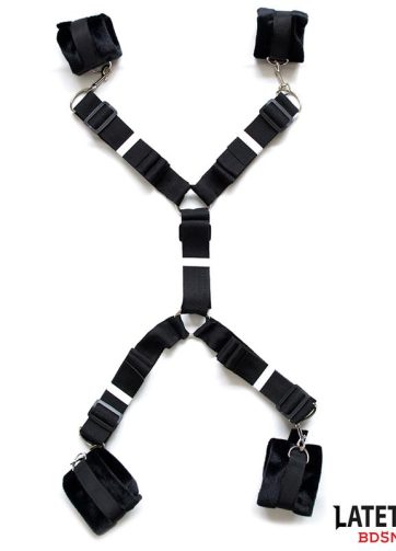 Bed Restraint Set with Adjustbable and Desmontable Cuffs
