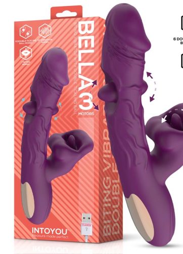 Bella Vibe with Double Tickling Ball and Biting 3 Motors