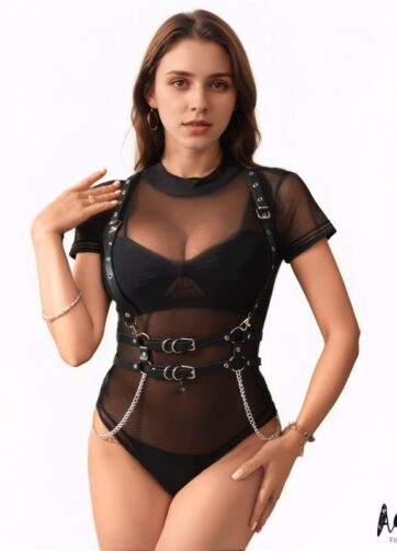 Brenda Harness with Chain One size