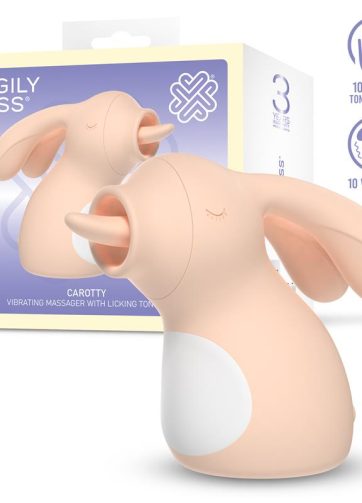 Carotty Massager with Vibration and Licking Tongue
