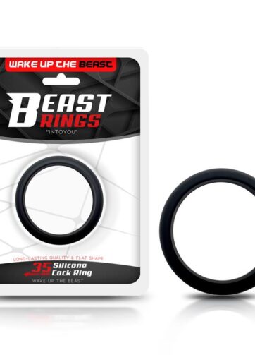 Cock Ring Solid Silicone 3.5 cm Black