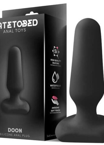 Doon Silicone Butt Plug Black