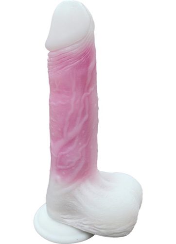 Double-layer Dildo with Vibration, thrusting and heating 21.5 cm