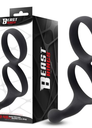 Double Penis Ring Solid Silicone 50/40 mm