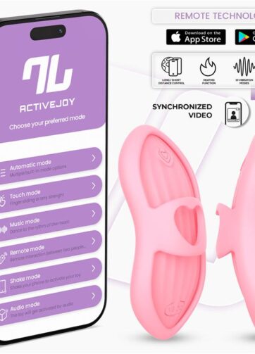 Laia Heated Finger Vibrator and App Pink