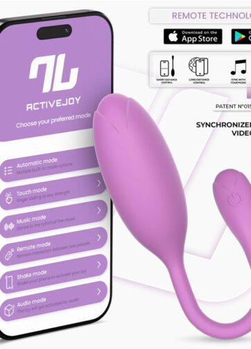 Logan Vibrating Egg with App Unibody Silicone Purple