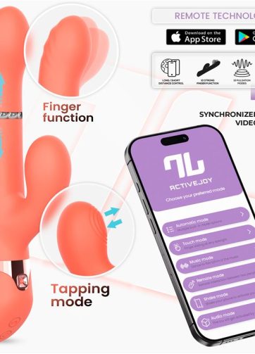 Mindy Vibe with Up and Down Beads Ring, Finger and Pulsation with APP
