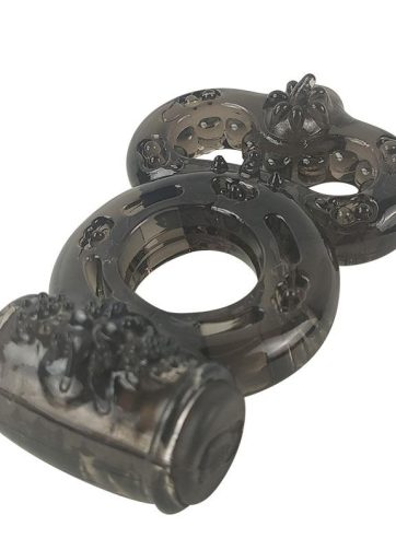 Penis Ring with Vibration Black