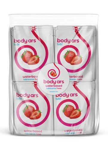 Single-dose Water-Based Lubricant Gel Acid Strawberry 100 x 4ml
