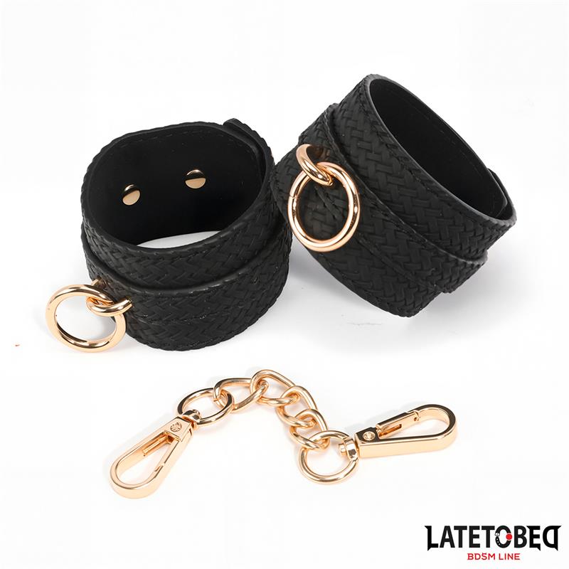 LATETOBED BDSM LINE weefpatroon enkelboei gouden ketting kopen online