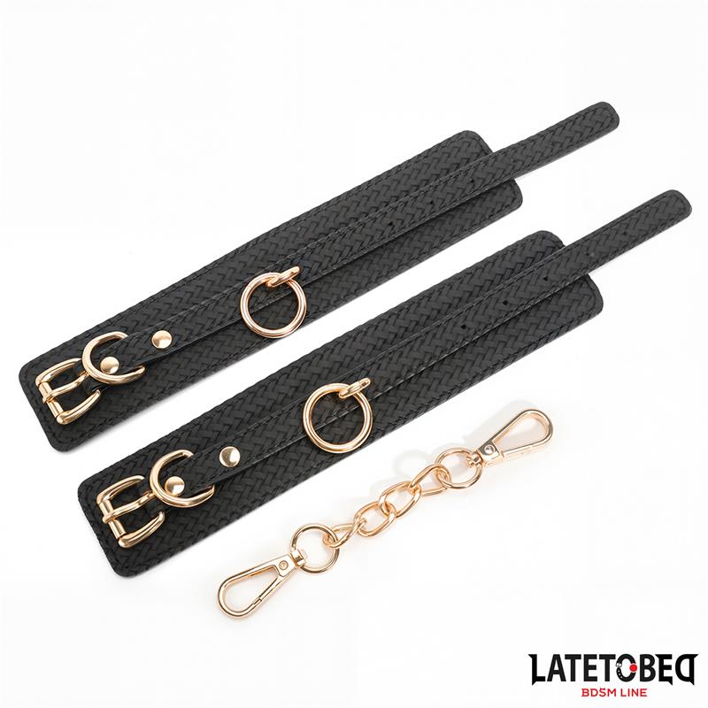 LATETOBED BDSM LINE weefpatroon enkelboei gouden ketting - Snel in huis