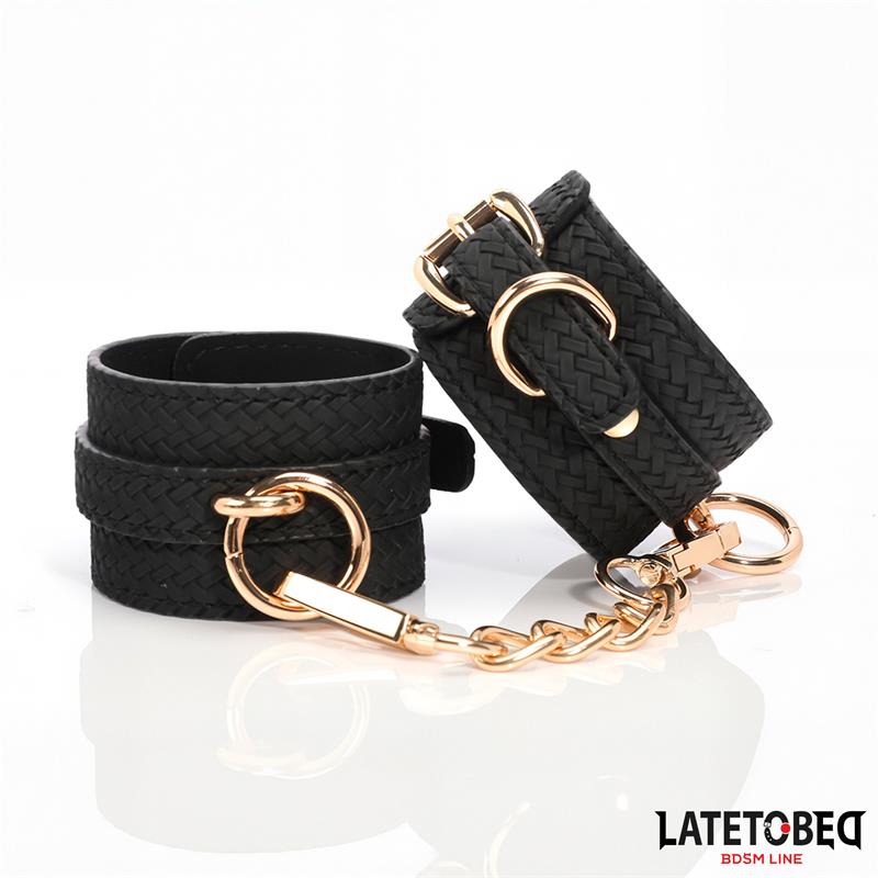 LATETOBED BDSM LINE weefpatroon enkelboei gouden ketting kopen online